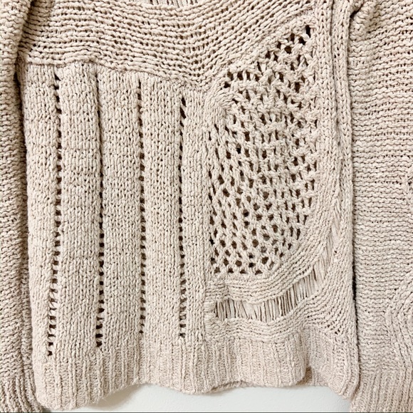MOTH FOR ANTHROPOLOGIE Open Knit Sweater Size S - Picture 4 of 8